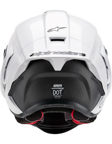 Casco Alpinestars Supertech R10 Carbon White