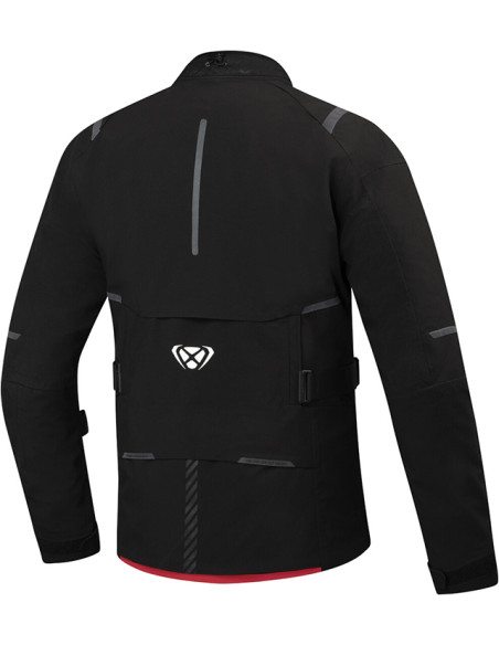 CHAQUETA IXON M-SKEID BLACK / NEON RED