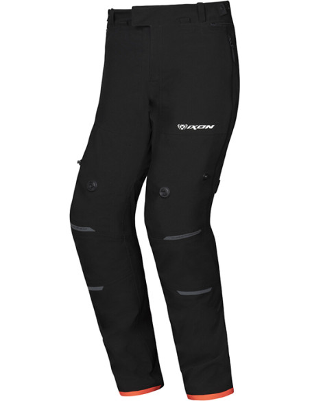 PANTALON IXON M-SKD PT BLACK / NEON RED