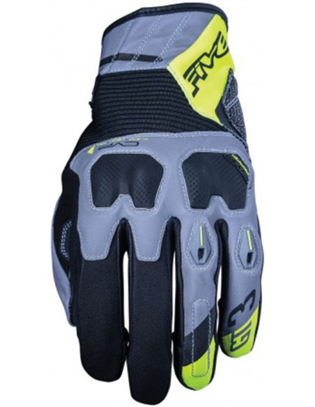 GUANTES FIVE GT3 GREY YELLOW