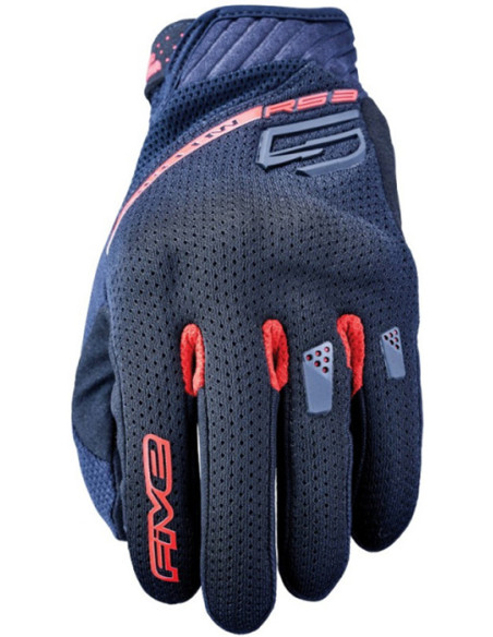 GUANTES FIVE RS3 EVO AIRFLOW BLACK RED