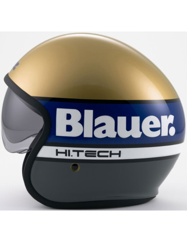 Casco Blauer Pilot 4 0 Glod Blue