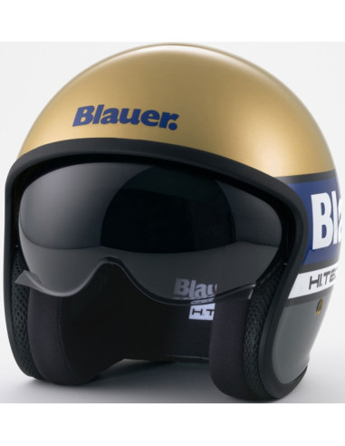 Casco Blauer Pilot 4 0 Glod Blue