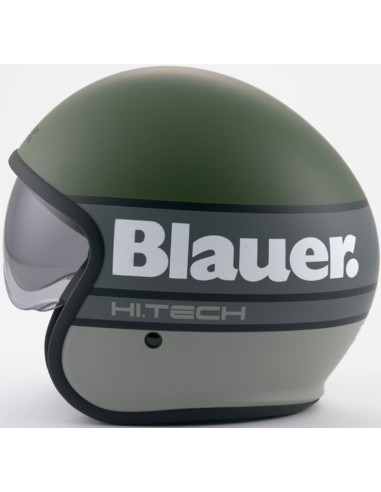 Casco Blauer Pilot 4 0 Matt Green Grey