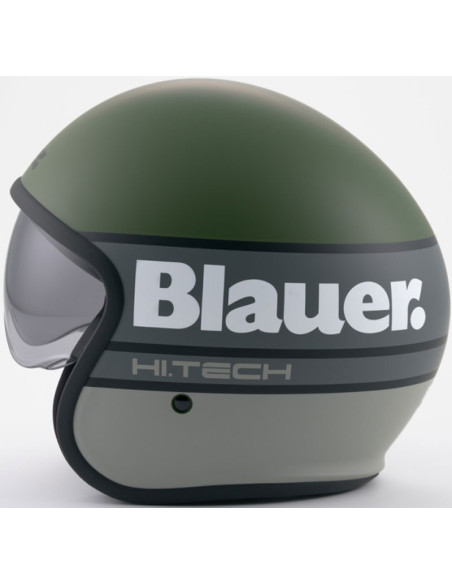 Casco Blauer Pilot 4 0 Matt Green Grey