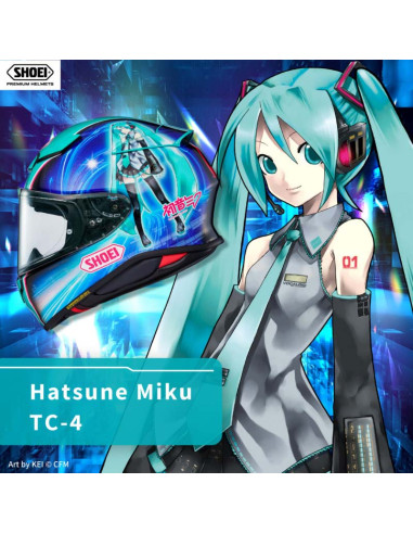 Casco Shoei NXR 2 Hatsume Miku TC4