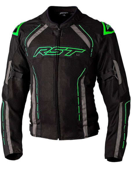 CHAQUETA RST S1 BLACK / GREEN
