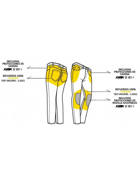 PANTALON VAQUERO PMJ CAFE RACE GREY