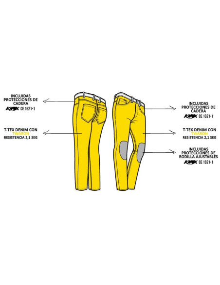 PANTALON VAQUERO PMJ NEW RIDER MAN BLUE