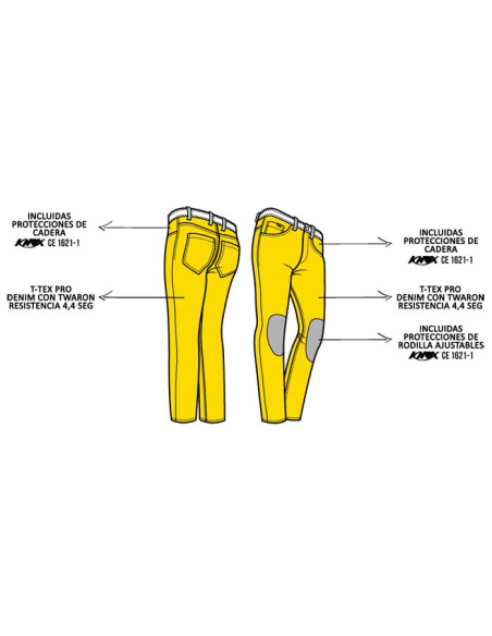 PANTALON VAQUERO PMJ DEUX BLUE