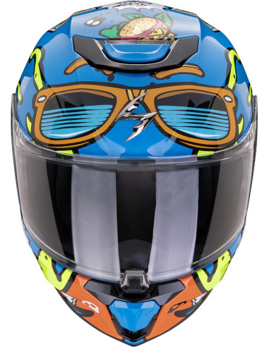 CASCO SCORPION EXO-JNR AIR FUN BLUE ORANGE