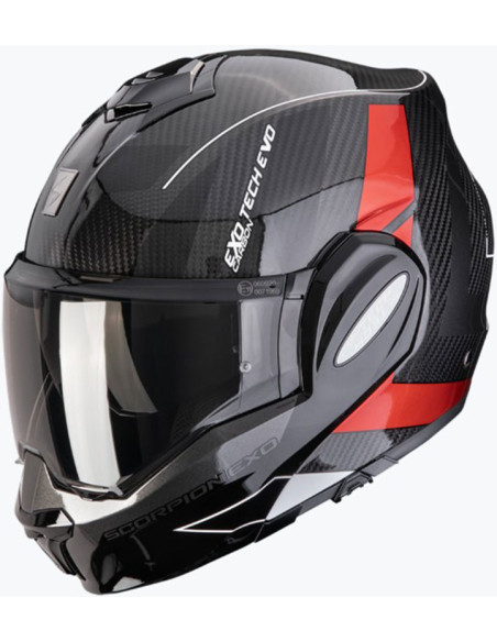 Casco Scorpion EXO-Tech Evo Carbon Cad Red