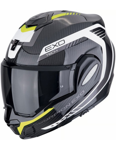 Casco Scorpion EXO-TECH Evo Carbon Cosy Yellow