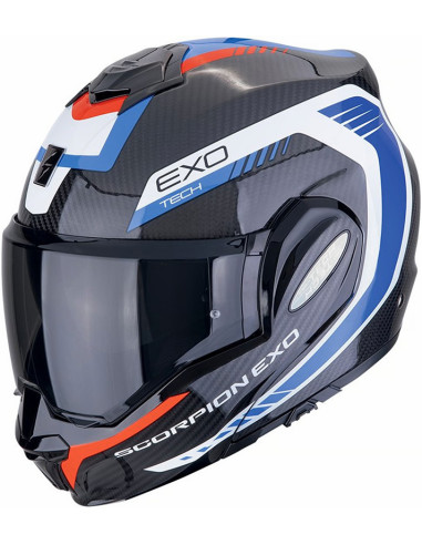 Casco Scorpion EXO-TECH Evo Carbon Cosy Red Blue