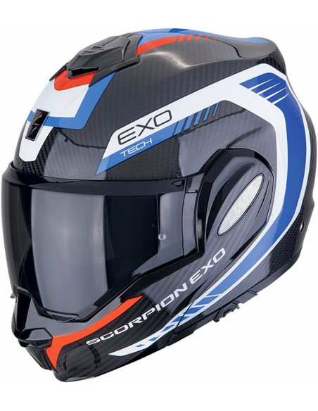 Casco Scorpion EXO-TECH Evo Carbon Cosy Red Blue