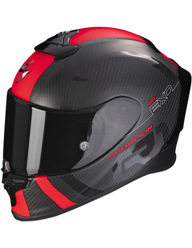 CASCO SCORPION EXO-R1 EVO CARBON AIR MG BLACK RED