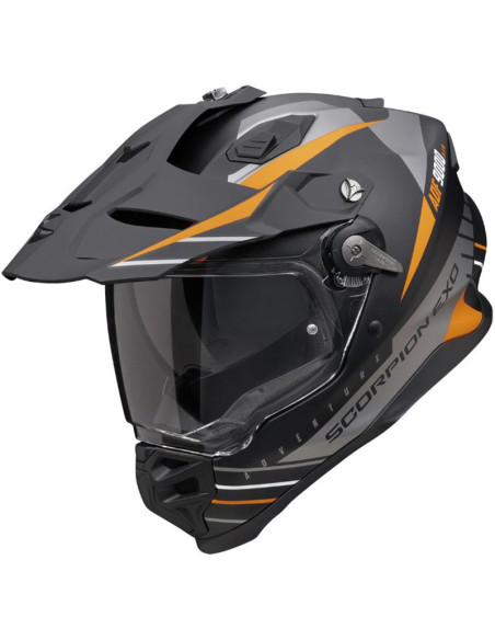 Casco Scorpion ADF-9000 Air Feat Matt Black Orange
