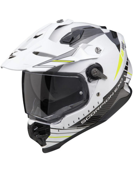 Casco Scorpion ADF-9000 Air Feat White Yellow