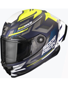 Casco Scorpion EXO-Race Air Kobra Blue Matt Yellow