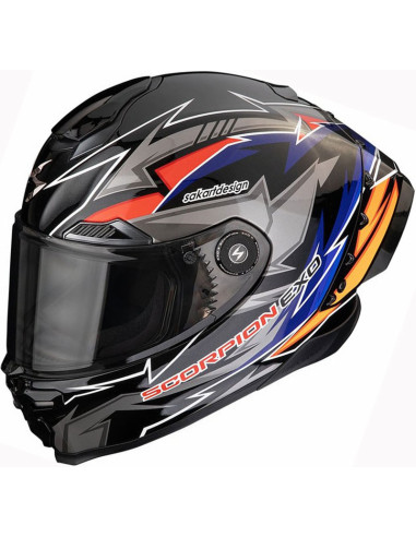 Casco Scorpion EXO-Race Air Move On Blue Orange