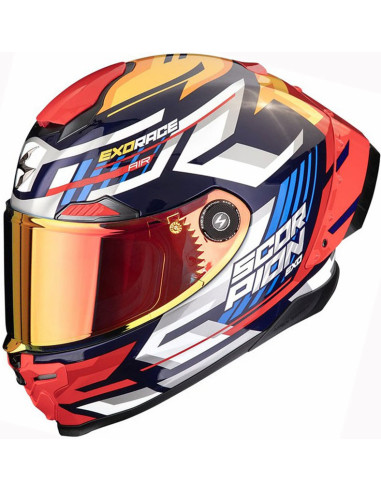 Casco Scorpion EXO-Race Air Kobra Red Yellow