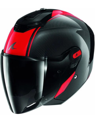 CASCO SHARK RS JET CARBON SKIN RED DRD