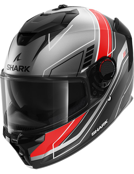 CASCO SHARK SPARTAN GT PRO TORYAN GREY RED ARK