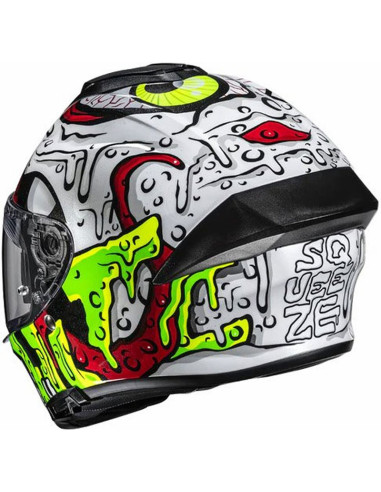 Casco HJC C71 Squeeze Red Yellow MC41