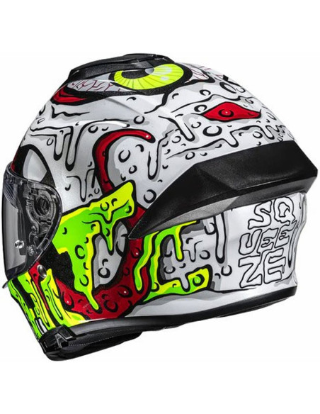 Casco HJC C71 Squeeze Red Yellow MC41