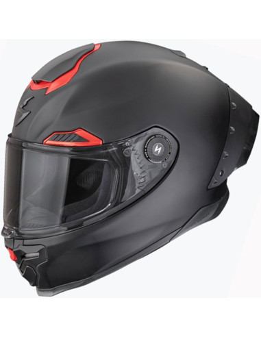 Casco Scorpion EXO-Race Air Solid Matt Black Red