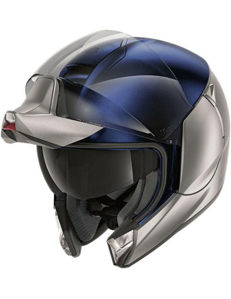 CASCO SHARK EVOJET DUAL BLANK MAT SILVER/BLUE