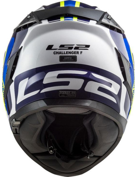 CASCO LS2 FF327 CHALLENGER GALACTIC YELLOW / BLUE