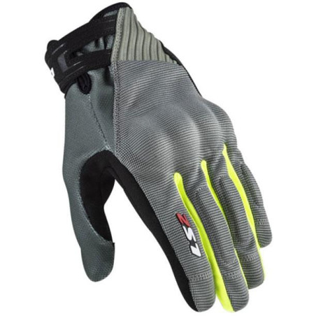 GUANTE LS2 DART 2 MAN GREY / YELLOW
