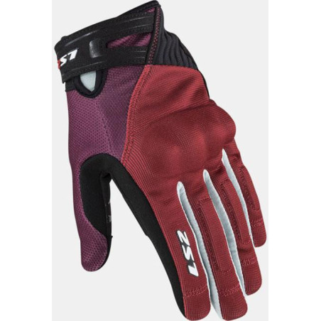 GUANTE LS2 DART 2 LADY BLACK / WHITE / RED