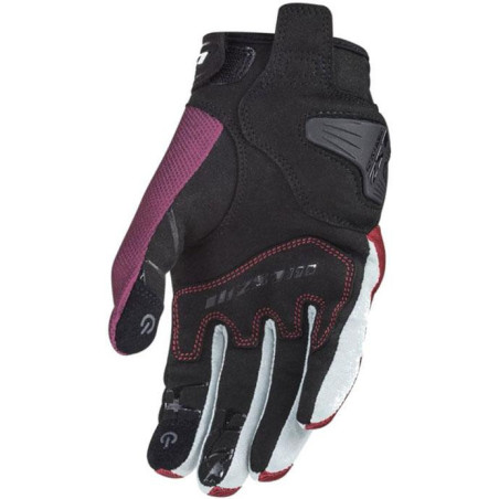 GUANTE LS2 DART 2 LADY BLACK / WHITE / RED