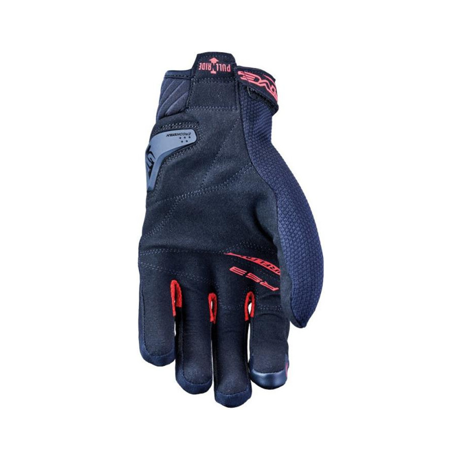 GUANTES FIVE RS3 EVO AIRFLOW BLACK RED