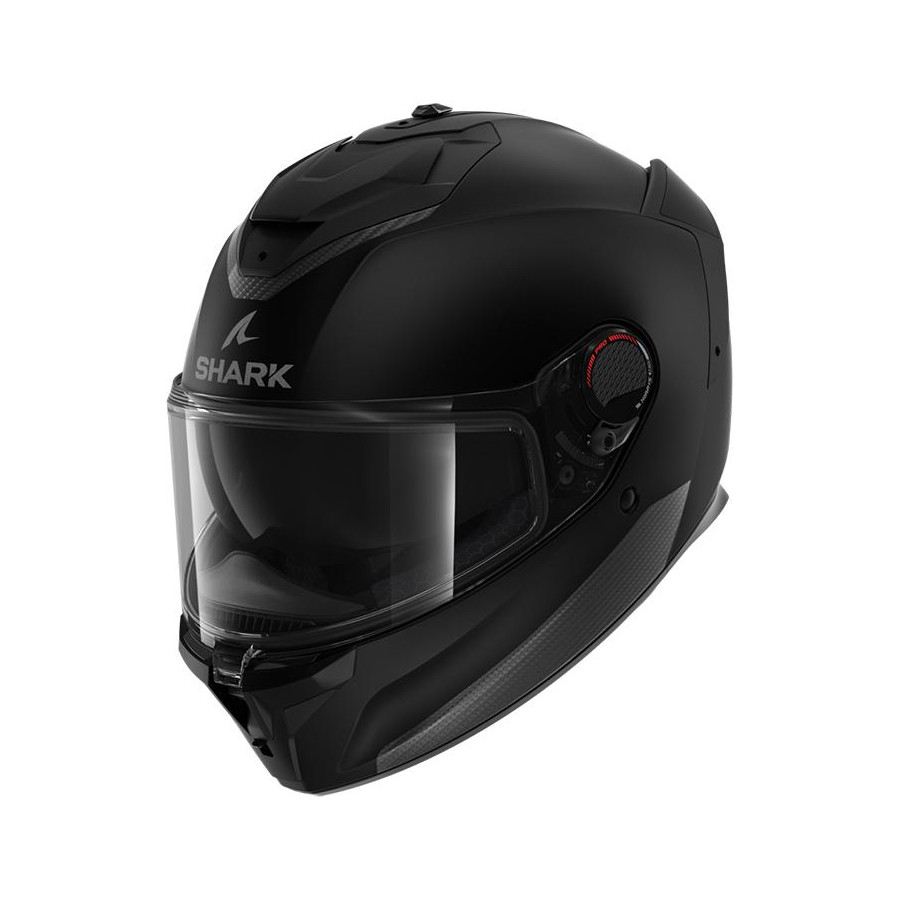 CASCO SHARK SPARTAN GT PRO BLANK BLACK MAT KMA