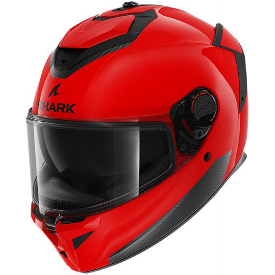 CASCO SHARK SPARTAN GT PRO BLANK BLACK RED