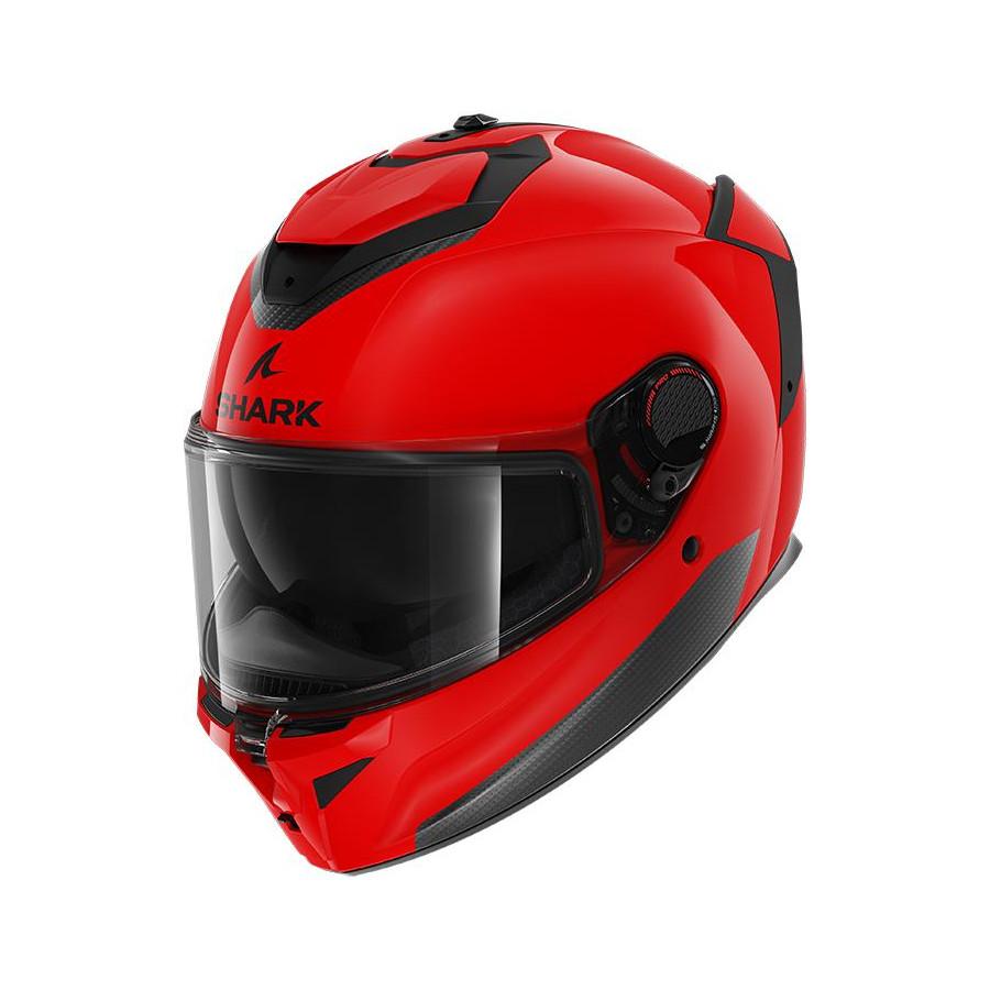 CASCO SHARK SPARTAN GT PRO BLANK BLACK RED