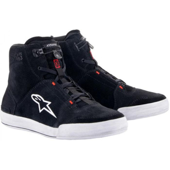 BOTA ALPINESTARS CHROME BLACK / COOL GREY / RED