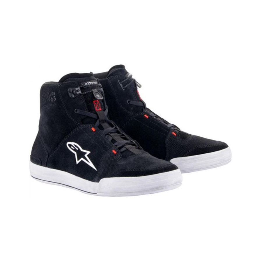 BOTA ALPINESTARS CHROME BLACK / COOL GREY / RED