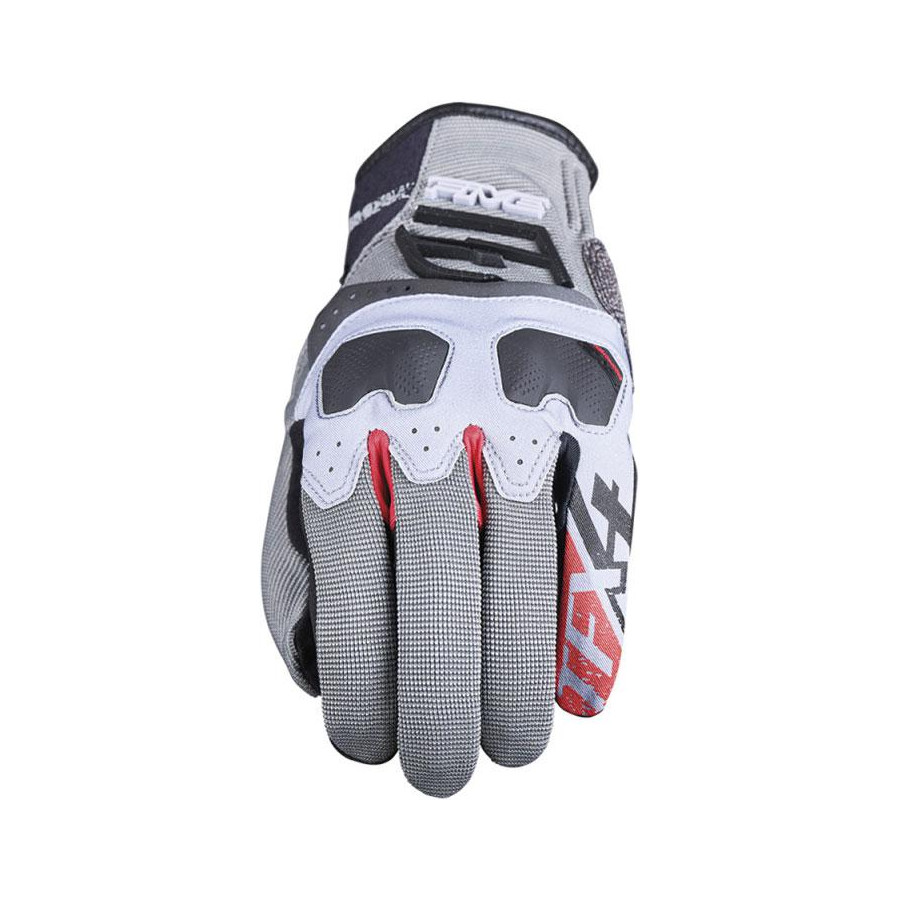 GUANTES FIVE TFX4 GREY RED