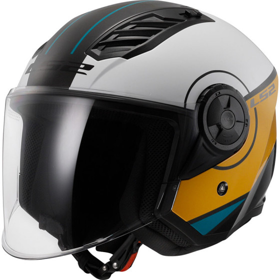 CASCO LS2 OF616 AIRFLOW II COVER WHITE BROWN 06