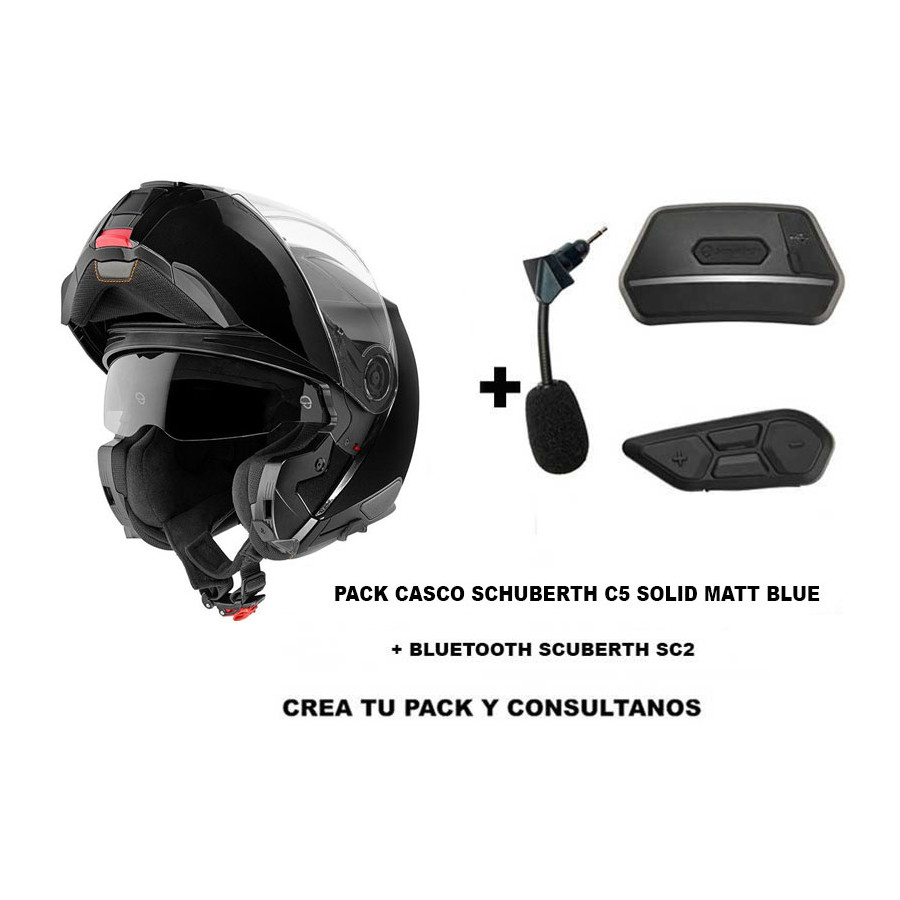 PACK CASCO SCHUBERTH C5 BLACK   BLUETOOTH SC2