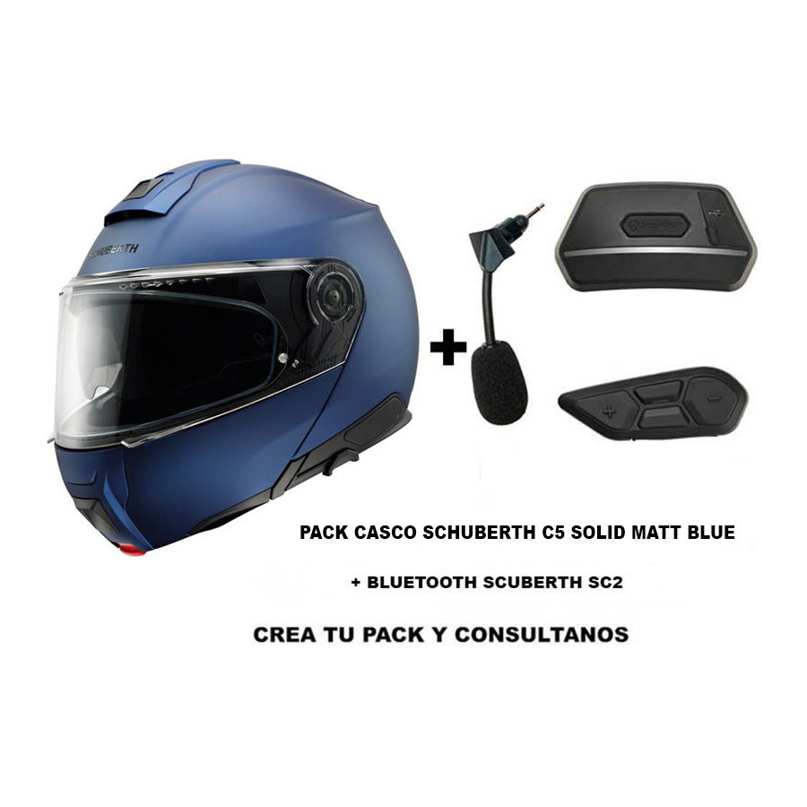 PACK CASCO SCHUBERTH C5 MATT BLUE   SCHUBERTH SC2