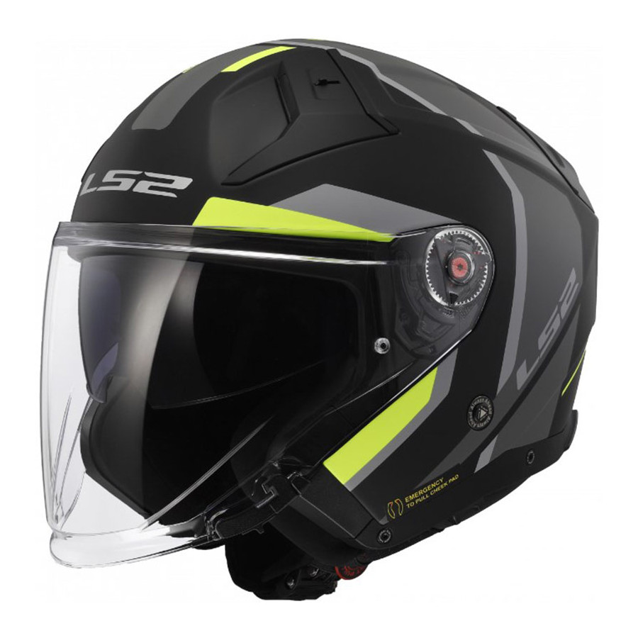 Casco LS2 OF603 Infinity II Focus Matt Yellow 06