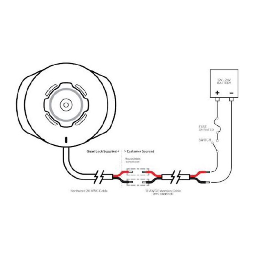 Cabezal de carga inalámbrica QUAD LOCK Waterproof 