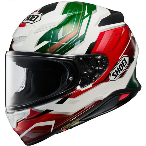 CASCO SHOEI NXR 2 CAPRICCIO RED GREEN TC11