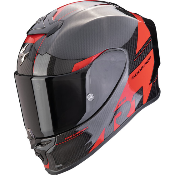 CASCO SCORPION EXO-R1 EVO AIR CARB  RALLY RED