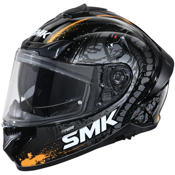 Casco SMK Typhoon Reptile Gold Black GL277